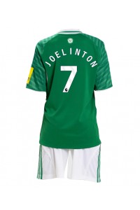 Newcastle United Joelinton #7 Babyklær Borte Fotballdrakt til barn 2025-26 Korte ermer (+ Korte bukser)